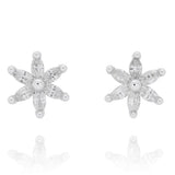 Equilibrium 3 Pairs Silver Plated Earrings Butterfly Flower Star