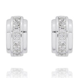 Equilibrium 3 Pairs Silver Plated Earrings Glam Hoops