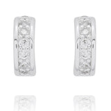 Equilibrium 3 Pairs Silver Plated Earrings Glam Hoops