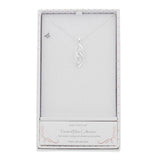 Equilibrium 3cm Twisted Bliss Necklace - Silver - Old Railway Line Garden Centre