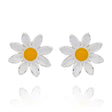 Equilibrium Daisy Chain Ditsy Daisy Silver Plated Earrings - Old Railway Line Garden Centre