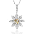 Equilibrium Daisy Chain Sparkle Silver Plated Necklace - Old Railway Line Garden Centre