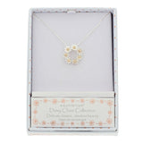 Equilibrium Daisy Chain Two Tone Daisy Circle Necklace
