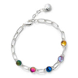 Equilibrium Glam Rox Stylish Silver Plated Bracelet
