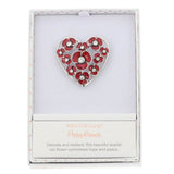 Equilibrium Heart Full of Poppies Brooch