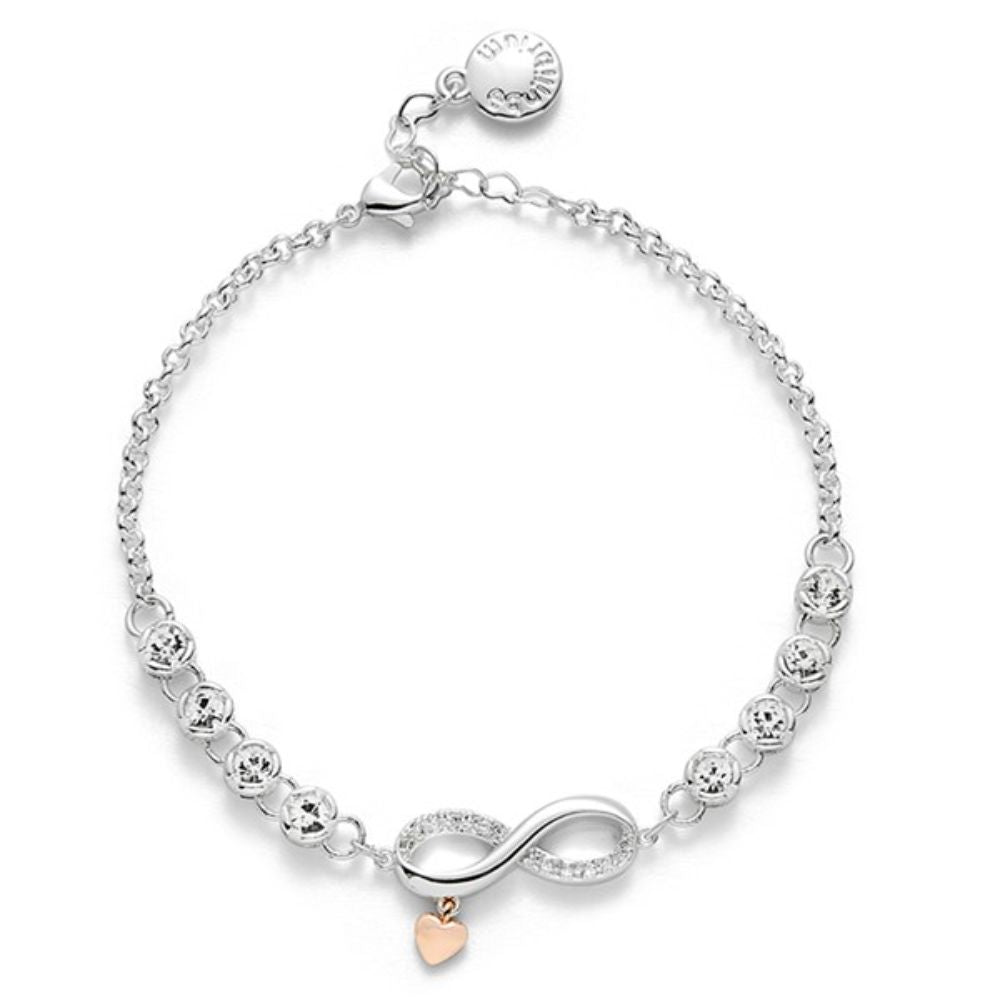 Equilibrium Kiss Two Tone Eternity Bracelet