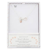 Equilibrium Kiss Two Tone Eternity Necklace
