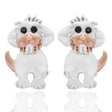 Equilibrium Mans Best Friend Two Tone Earrings - Old Railway Line Garden Centre