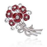 Equilibrium Poppy Bouquet Brooch