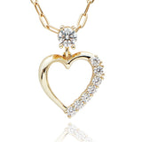 Equilibrium Te Amo Pretty Heart Gold Plated Necklace