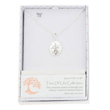 Equilibrium Tree of Life Silhouette Silver Plated Necklace
