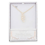 Equilibrium Twisted Bliss Swirl Gold Plated Necklace