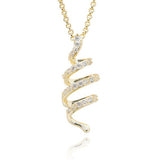 Equilibrium Twisted Bliss Swirl Gold Plated Necklace