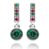 Equilibrium Vibrant Glam Rox Drop Earrings - Silver - Old Railway Line Garden Centre
