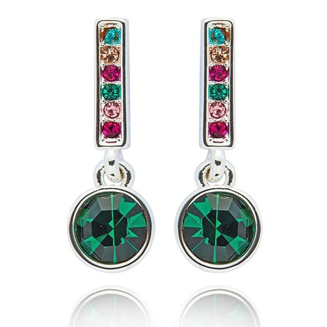 Equilibrium Vibrant Glam Rox Drop Earrings - Silver - Old Railway Line Garden Centre