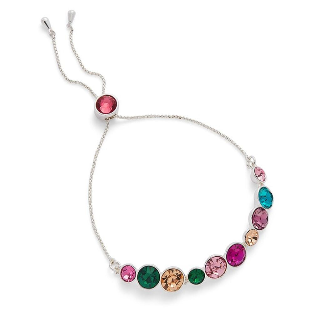 Equilibrium Vibrant Glam Rox Friendship Bracelet - Silver