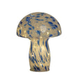 Eureka 24cm Blue & White Glass Art Mushroom Garden Ornament - Old Railway Line Garden Centre
