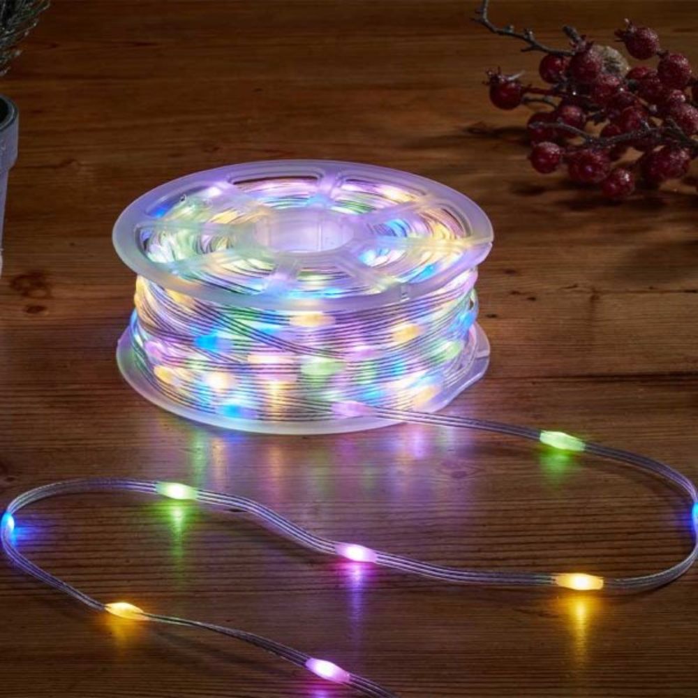 Multi String Lights Eureka TwoTone 500 Warm White & Multi Coloured LED String Lights – Old ...