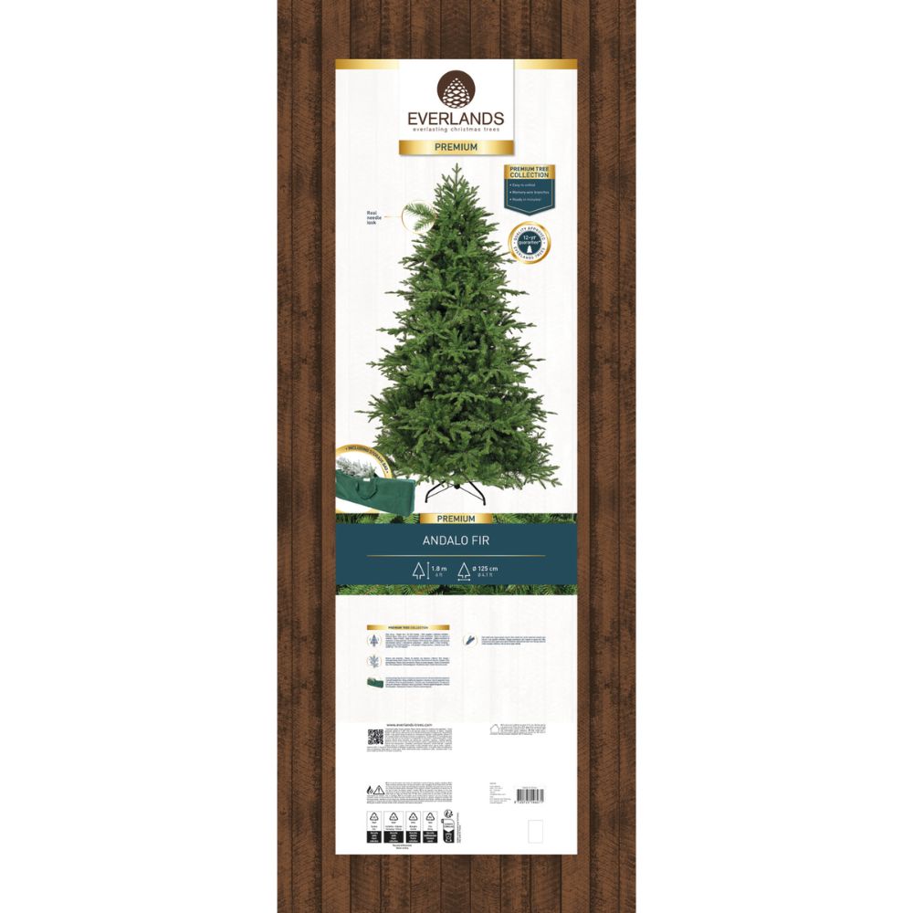 Everlands 1.8m (6ft) Andalo Fir Artificial Christmas Tree