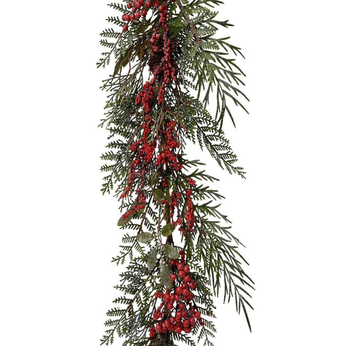 Everlands 1.8m Garland with Glitter Berries