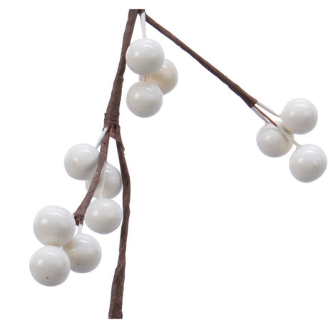Everlands 130cm White Berries Garland