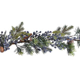 Everlands 180cm Frosted Blue Berry Garland