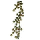 Everlands 180cm Glittery Pine Needle & Pinecone Garland