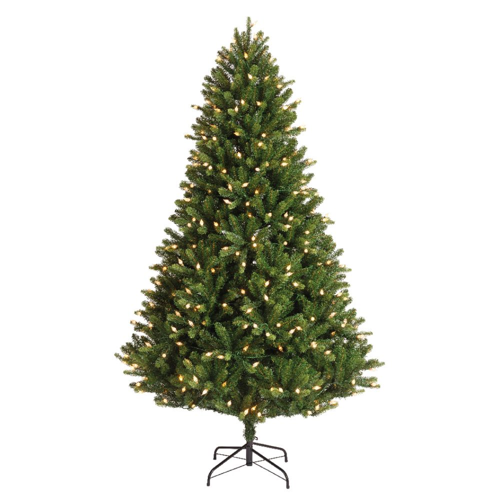 Everlands 2.1m (7ft) Bromont Fir Pre-Lit Artificial Christmas Tree