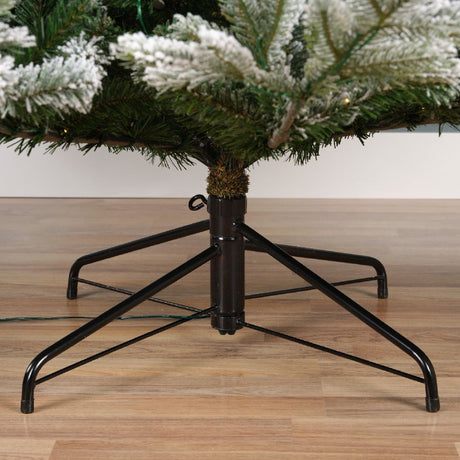 Everlands 2.1m (7ft) Grandis Fir Snowy Pre-Lit Artificial Christmas Tree