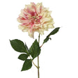 Everlands 61cm Artificial Polyester Cream Dahlia Stem - Old Railway Line Garden Centre