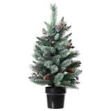 Everlands 75cm Mini Windham Spruce Frosted Artificial Christmas Tree