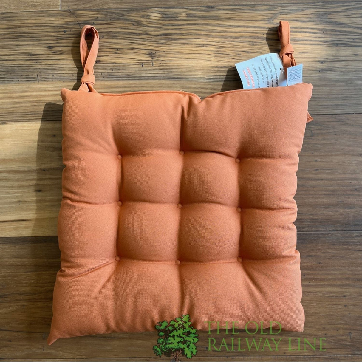 Extreme Lounging 9 - Hole Seat Pad Chair Cushion - Copper Orange - Old Railway Line Garden Centre