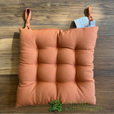 Extreme Lounging 9 - Hole Seat Pad Chair Cushion - Copper Orange - Old Railway Line Garden Centre