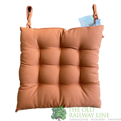 Extreme Lounging 9 - Hole Seat Pad Chair Cushion - Copper Orange - Old Railway Line Garden Centre
