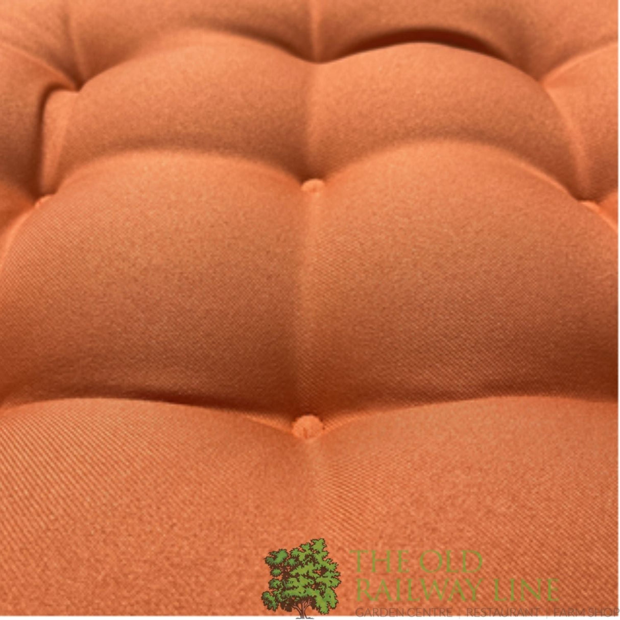 Extreme Lounging 9 - Hole Seat Pad Chair Cushion - Copper Orange - Old Railway Line Garden Centre