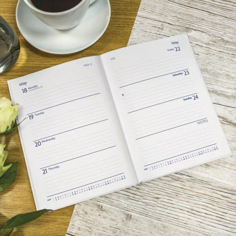 Otter House Fashion Charcoal A5 Cased Diary 2026