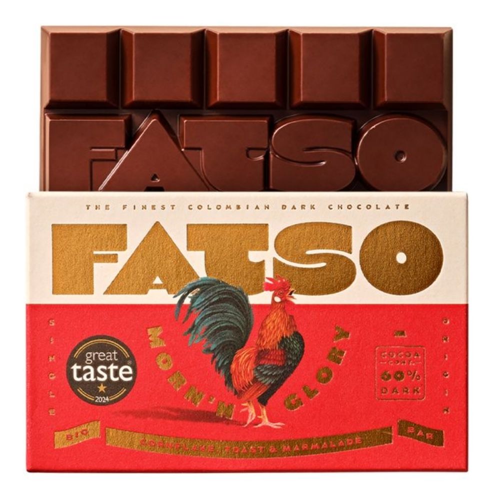 Fatso 150g Morn'n Glory Cornflake Toast & Marmalade Chocolate Bar