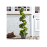 Faux Decor 120cm Artificial Cypress Topiary Twirl - Old Railway Line Garden Centre