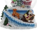 Festive 15cm Wind Up Musical Santa Snow Globe