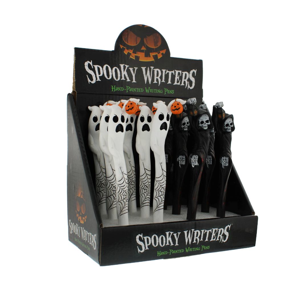 Festive 16cm Halloween Ghost / Reaper Pen - Choice of 2