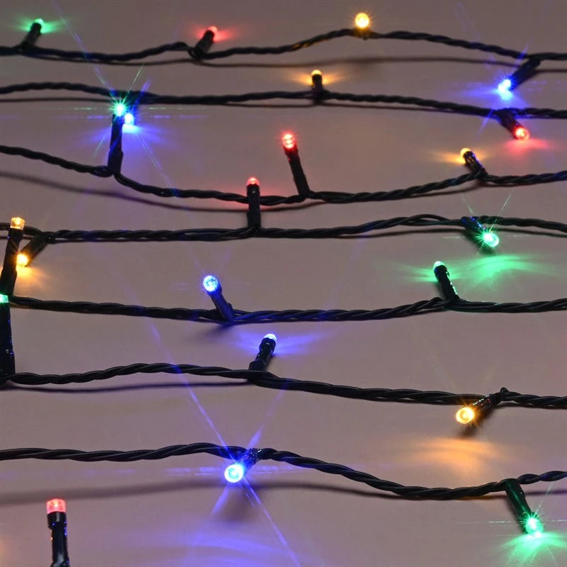 Festive 200 LED Battery Timer String Christmas String Lights - Multi Colour - P066461
