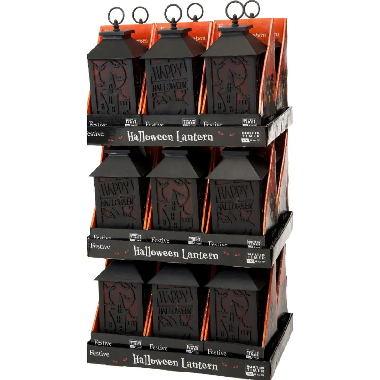 Festive 27cm Halloween Flame Lantern (Choice of 2)