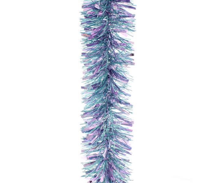 Festive 2m Chunky Fine Blue & Purple Iridescent Tinsel
