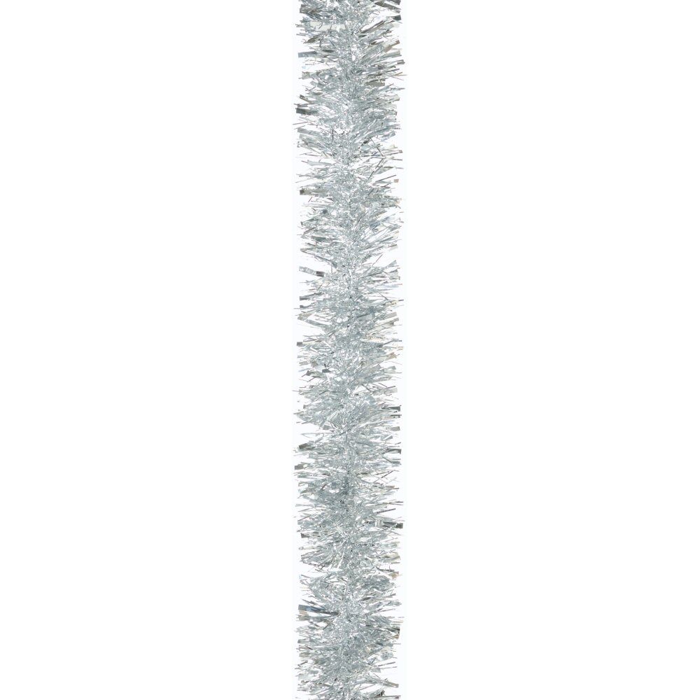 Festive 2m Silver Chunky/Fine Luxury Tinsel