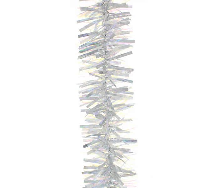 Festive 2m White & Silver Chunky Fine Tinsel