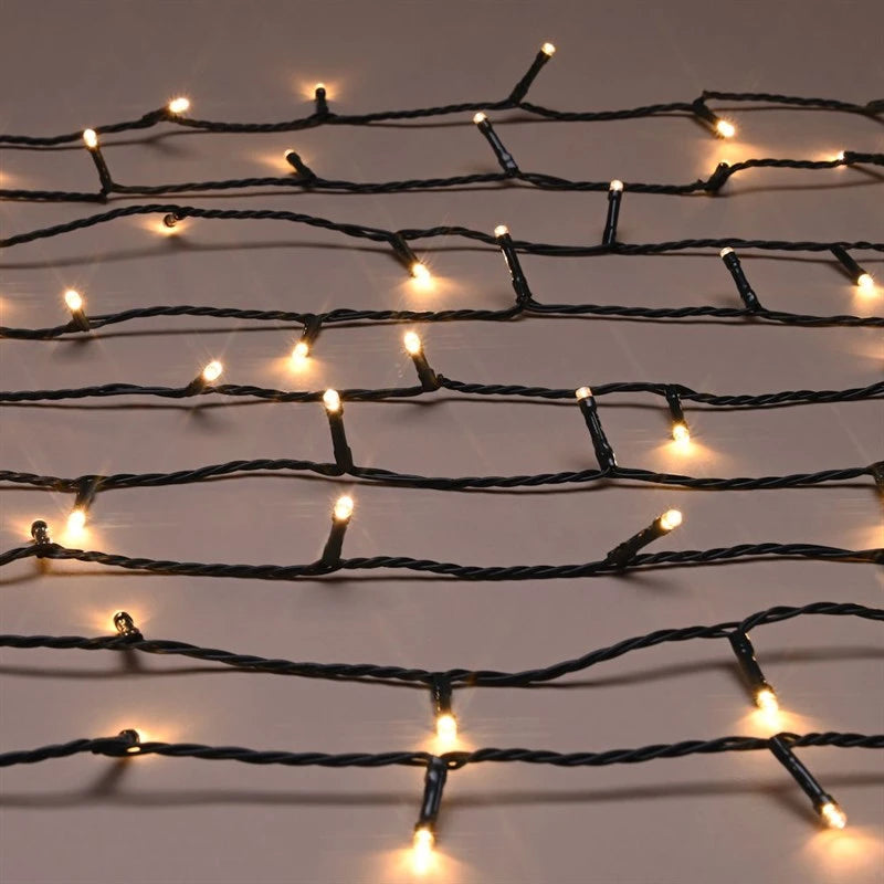 Festive 400 LED Battery Timer String Christmas String Lights - White - P066468