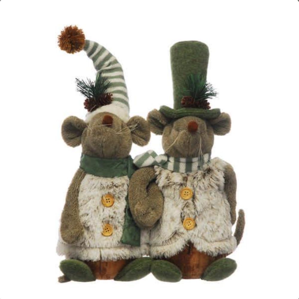 Festive Products 30cm Mice in Hats Ornament (Choice of 2)