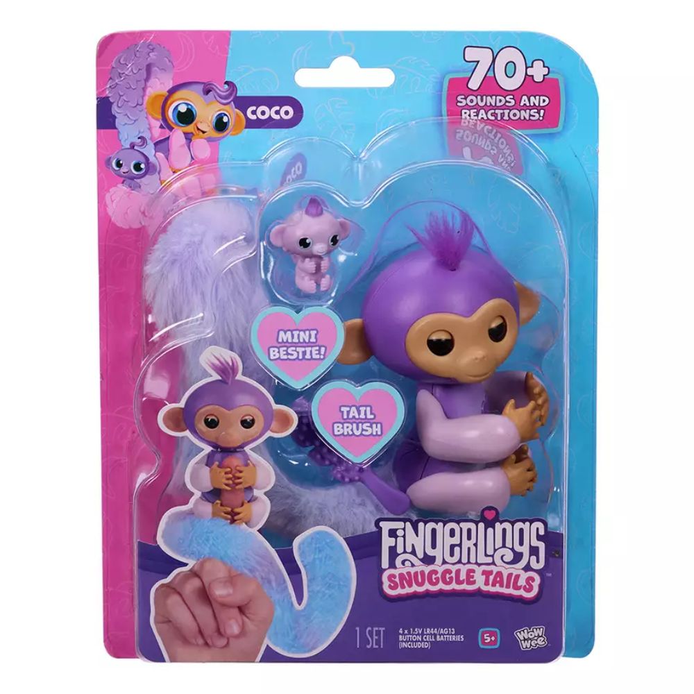 Fingerlings Surprise Tails Monkey Figure