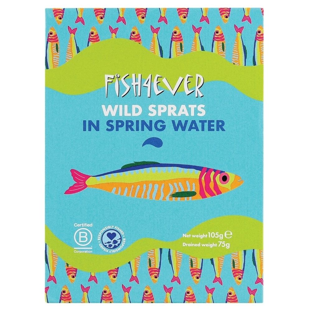 Fish4Ever 105g Scottish Brisling Sardines in Spring Water