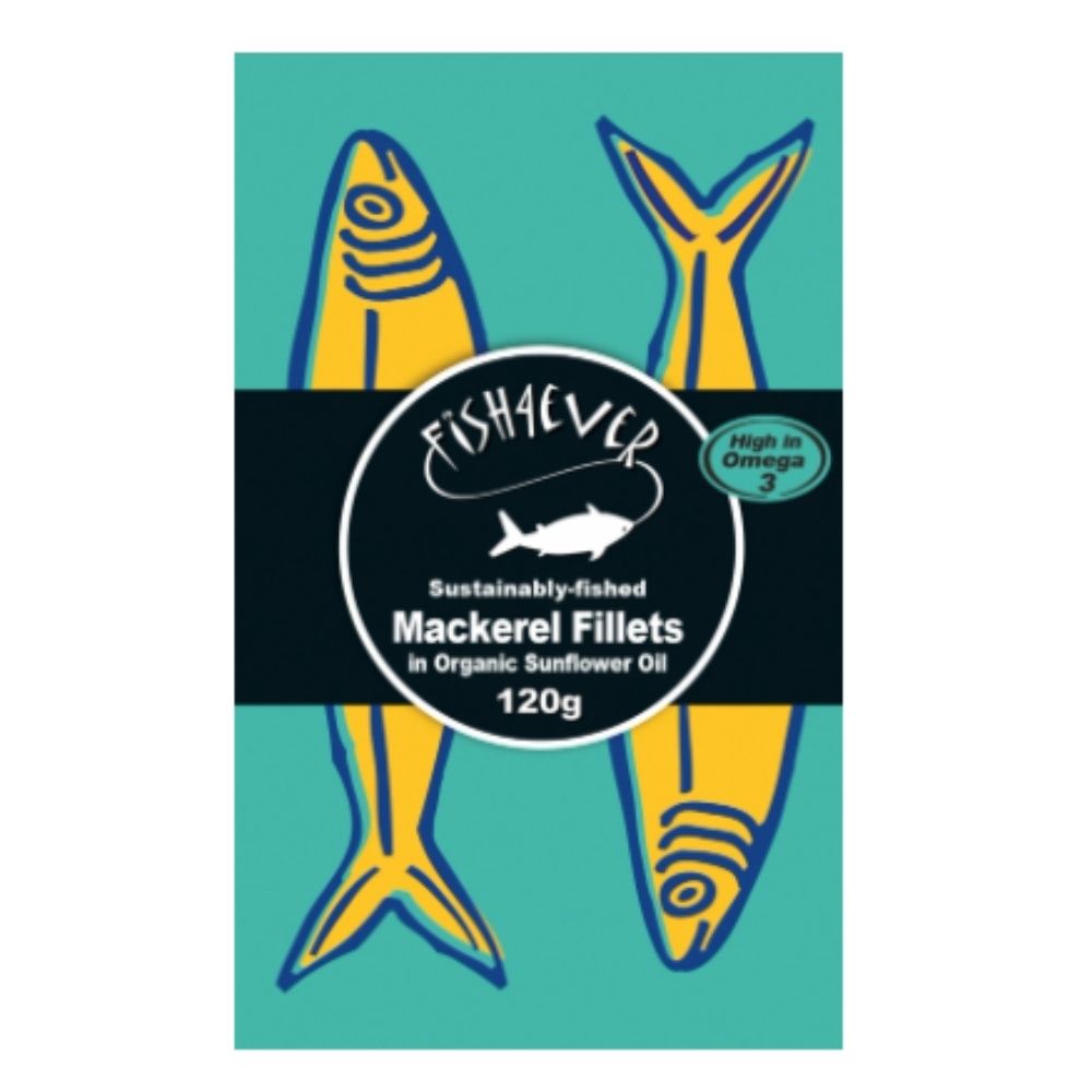 Fish4Ever 120g Mackerel Fillets in Sunflower Oil